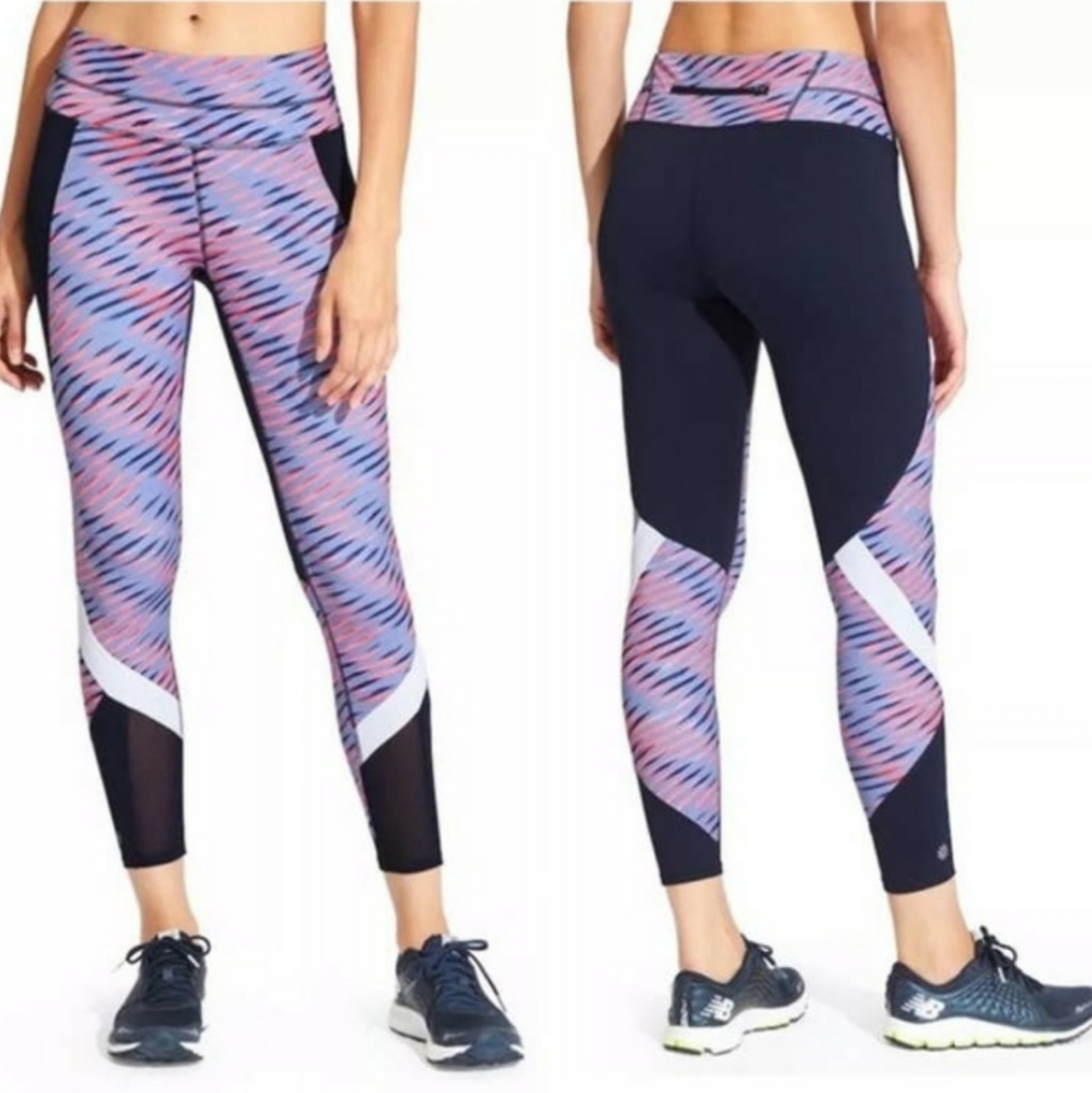 Athleta Electra Sonar 7/8 Tights Leggings SzS